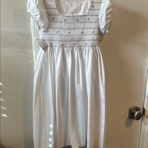 Elegant White Embroidered dress